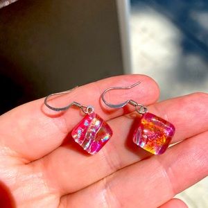 Iridescent Glass earrings